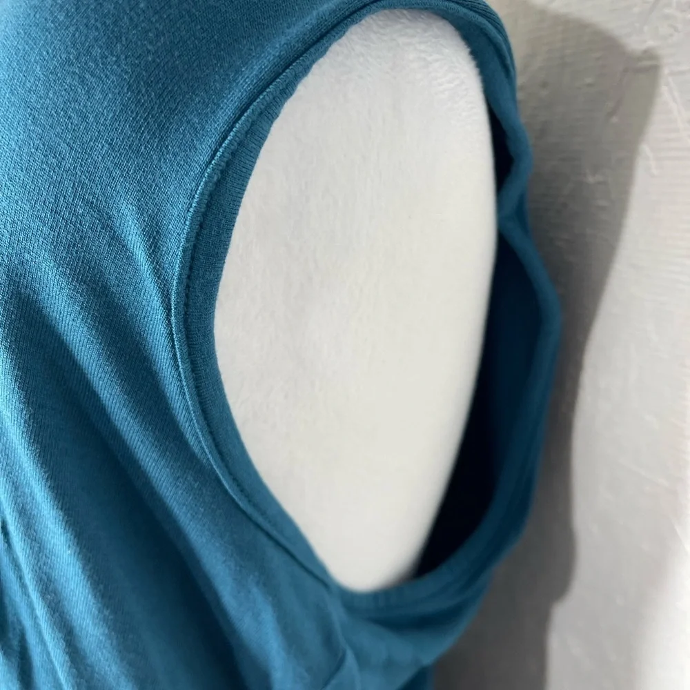 NWT 2 Piece Cozy Pajama Set Serra Teal Tank Top Ikat Print shorts Gift Ready Sm